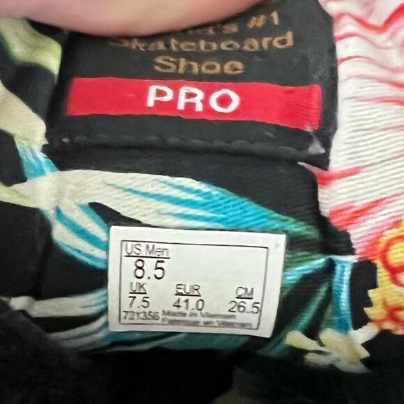 🚨4/$25 VANS Pro Black Skateboard Shoes Size 8.5 - Picture 6 of 7